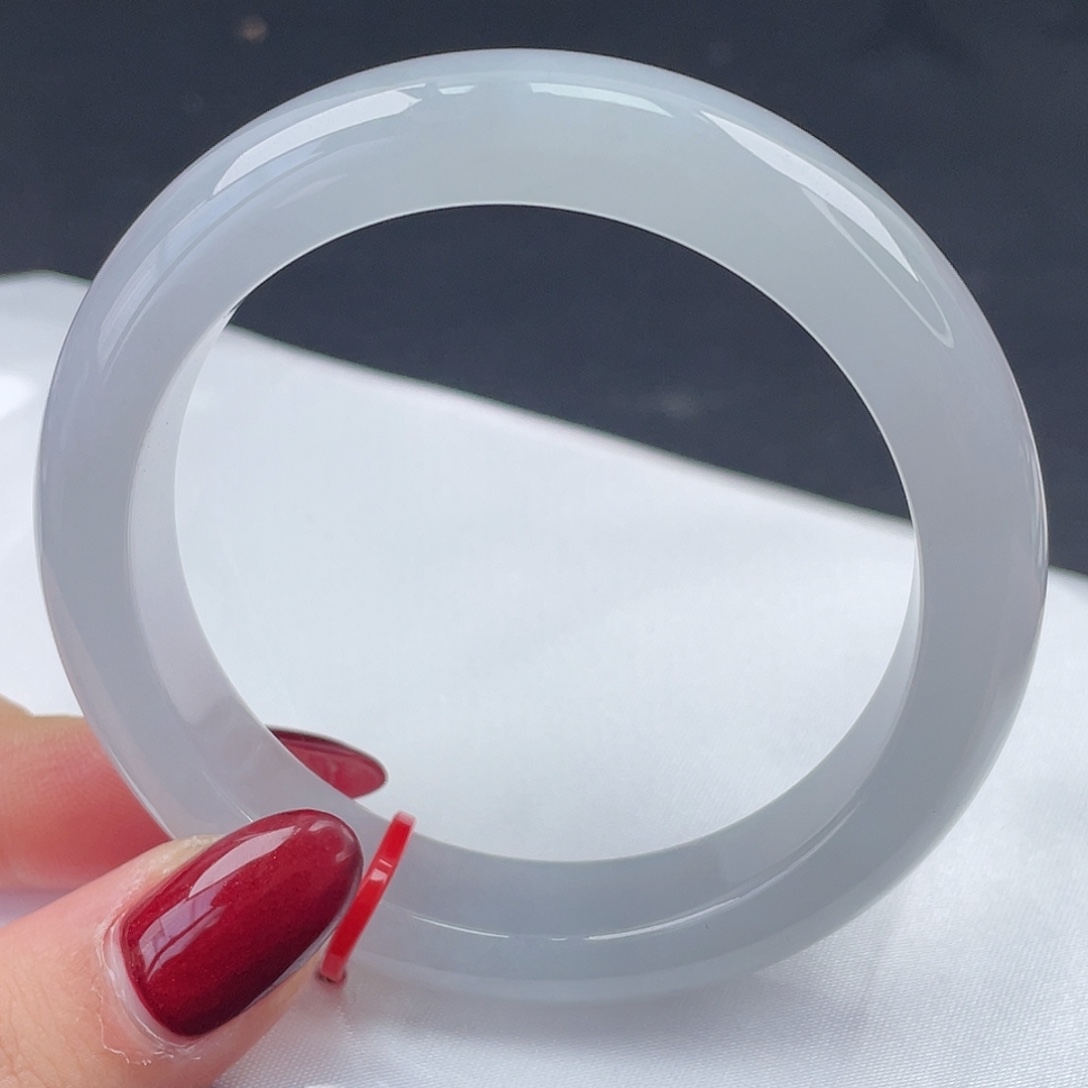 翡翠未镶嵌手镯55圈口