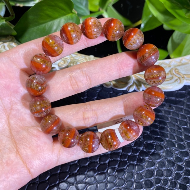 极光二三金多多单圈12mm左右水晶手串