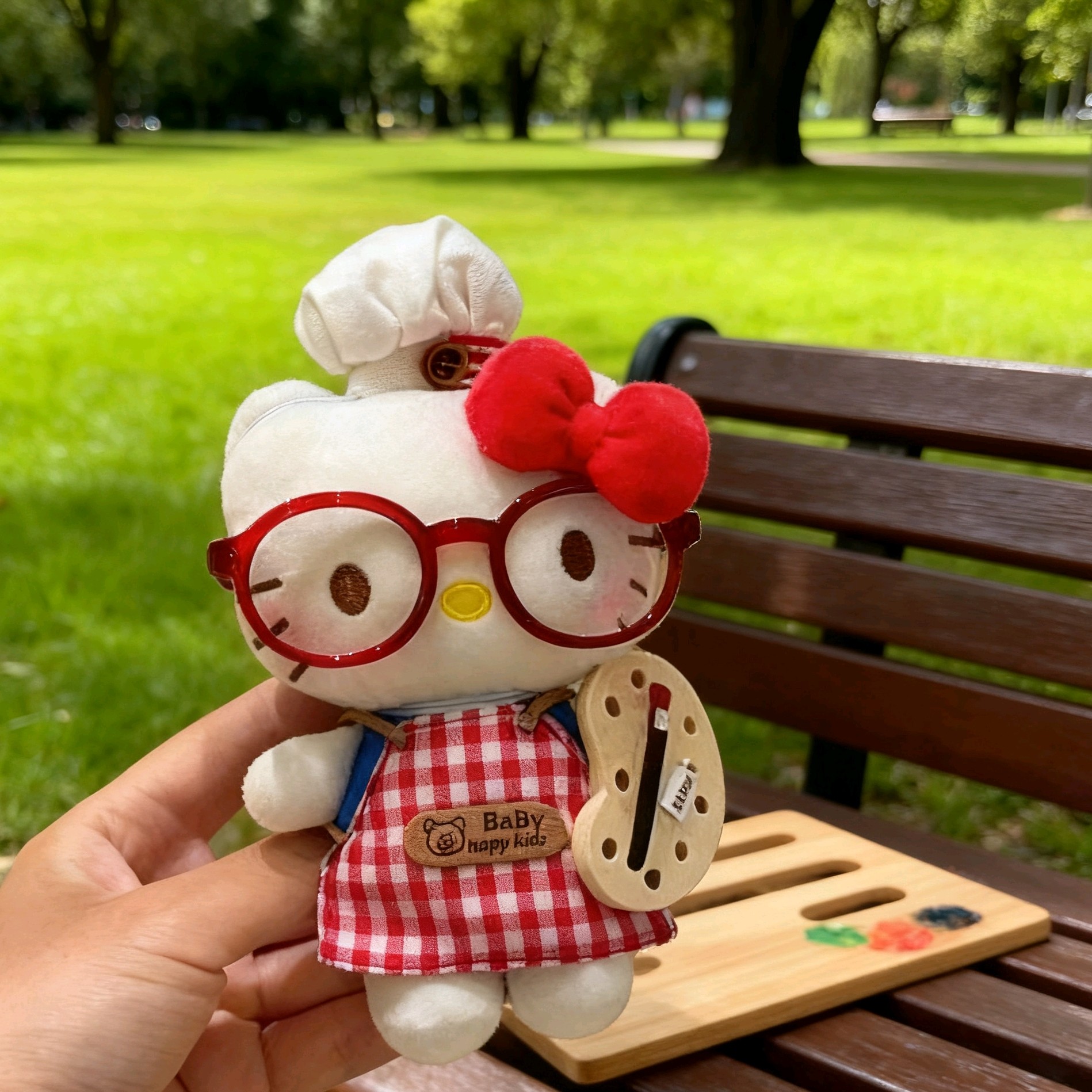 【kt包挂】正版画板Kitty可爱少女包挂毛绒玩偶生日礼物手工diy挂件