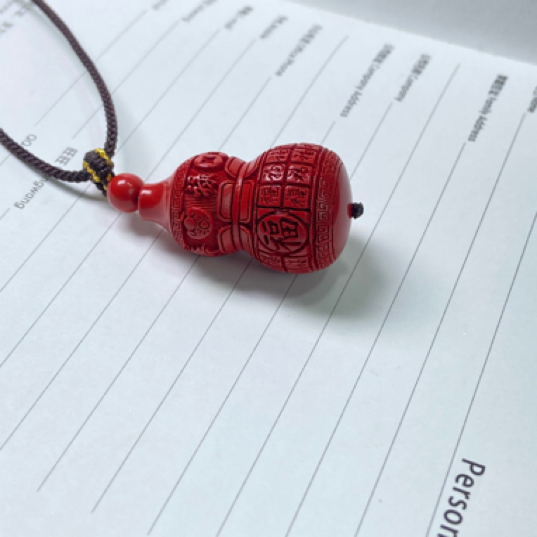 含辰砂工艺品高含量葫芦福禄寿吊坠