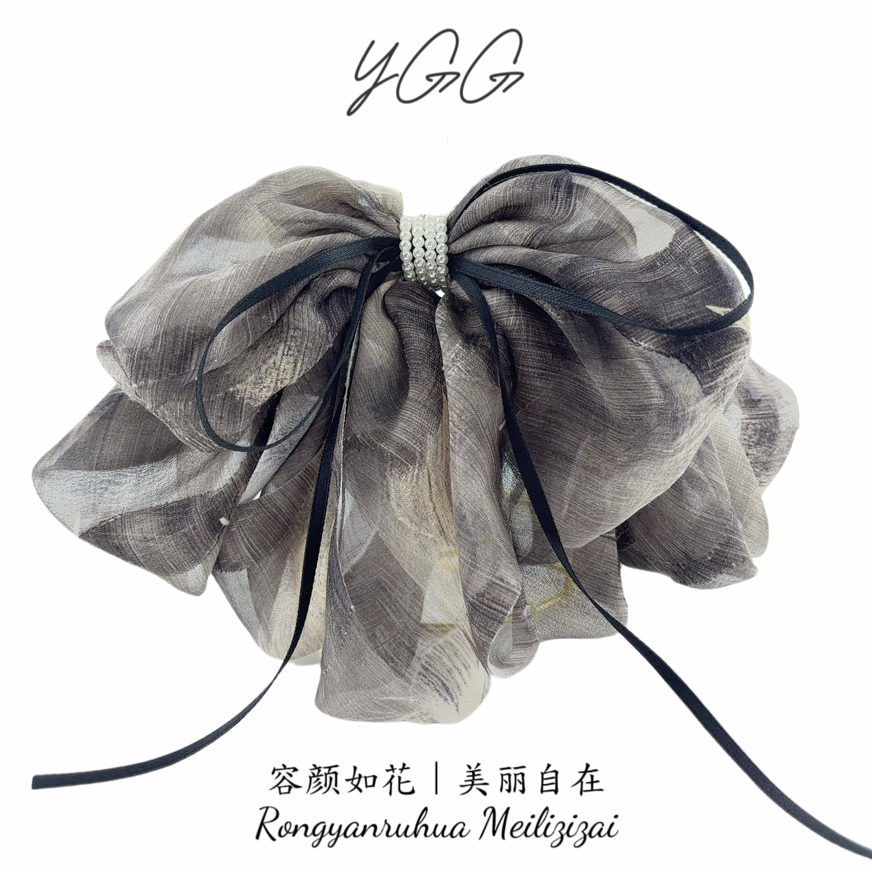 【Y·GG】【嫣然】原单正品原创设计高定轻奢马尾夹