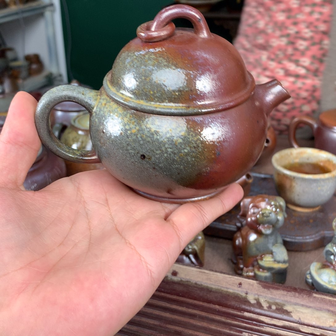 紫砂柴烧纯自然柴烧