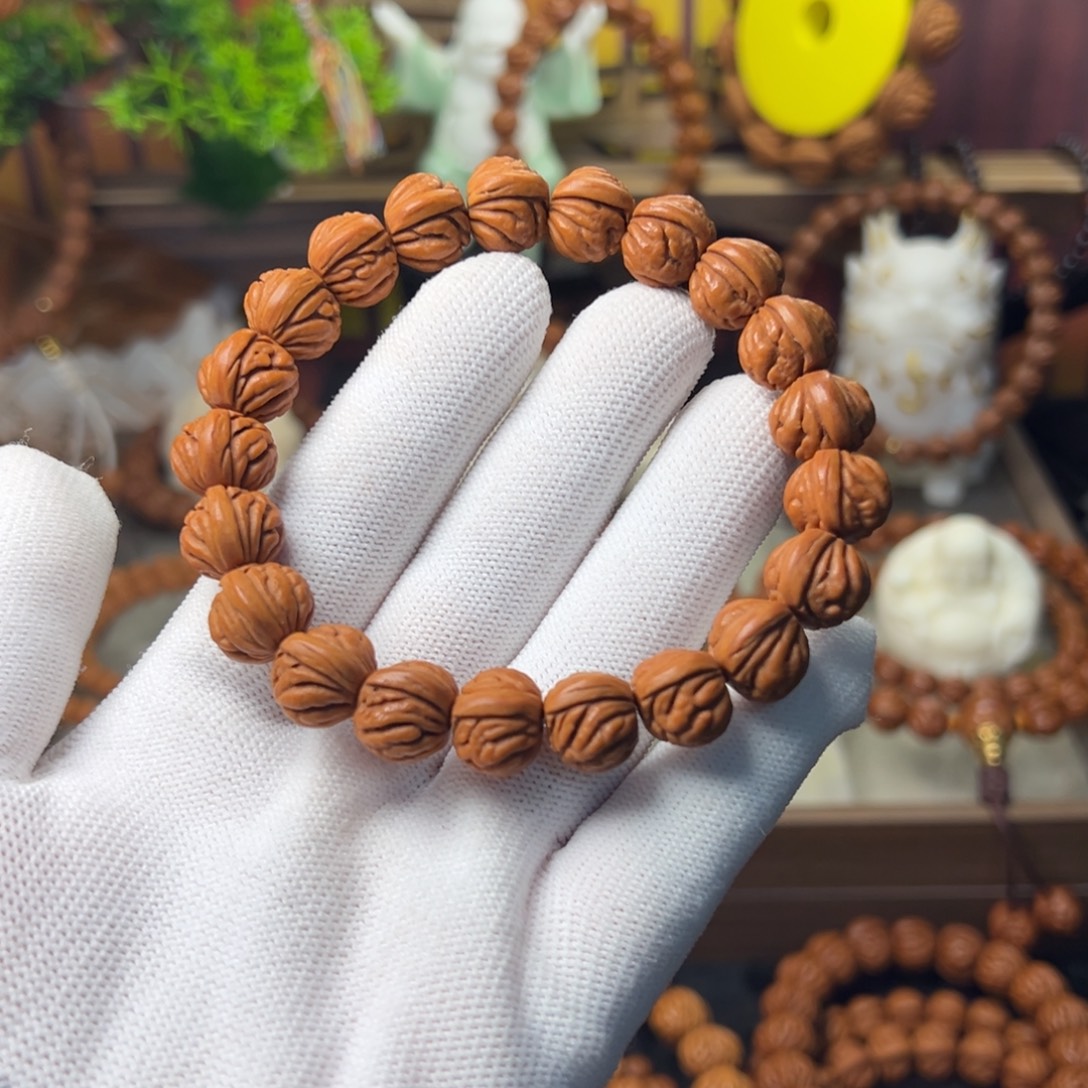 桃核吊坠火麒麟手串13