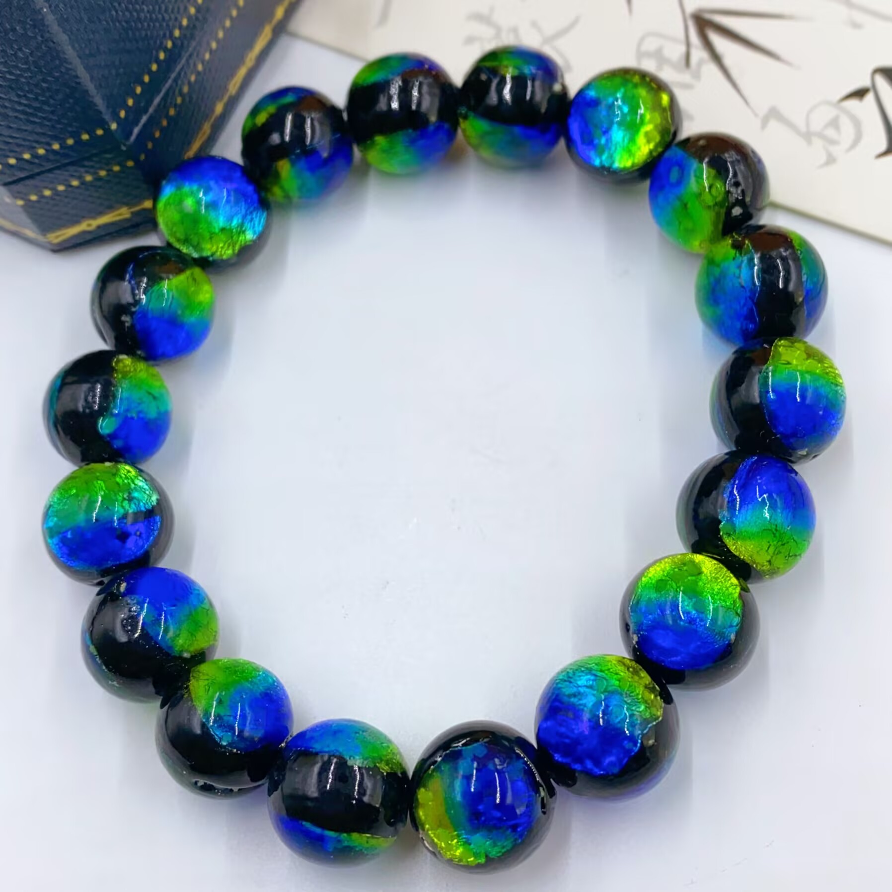 手链 3741  多色绿珠珠手串多样性发货