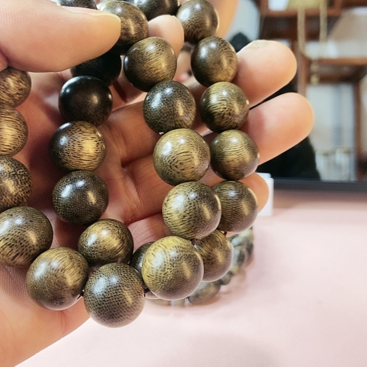 阴沉木手串/手链越南芽庄白棋