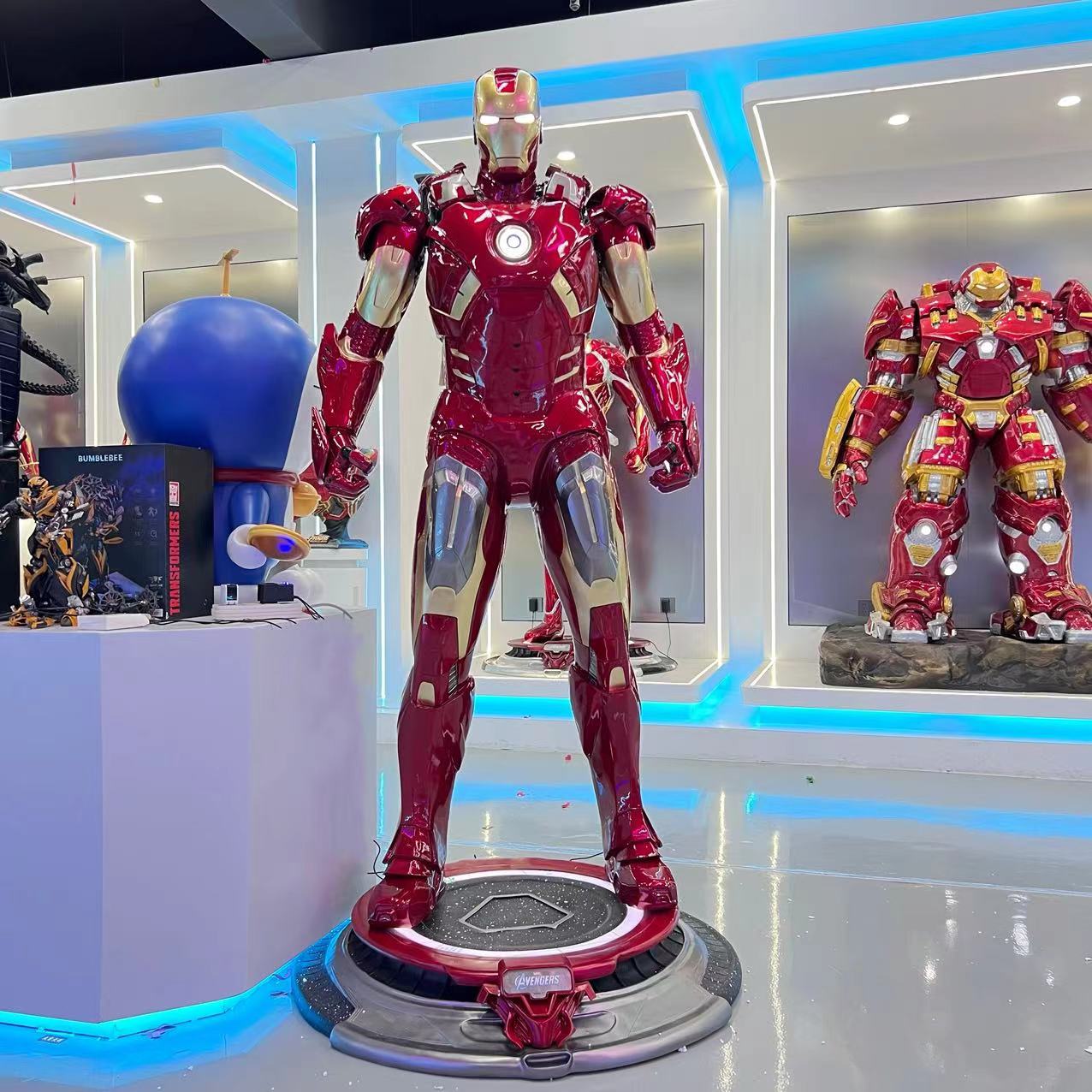  钢铁侠1比1全身MK7树脂可发光大型家居潮流摆件