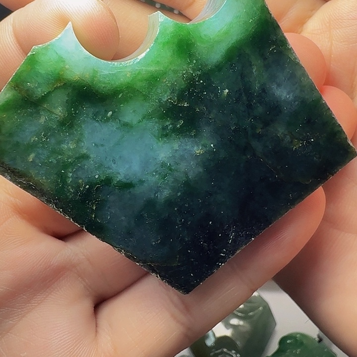 糊***涂翡翠散珠翡翠材料