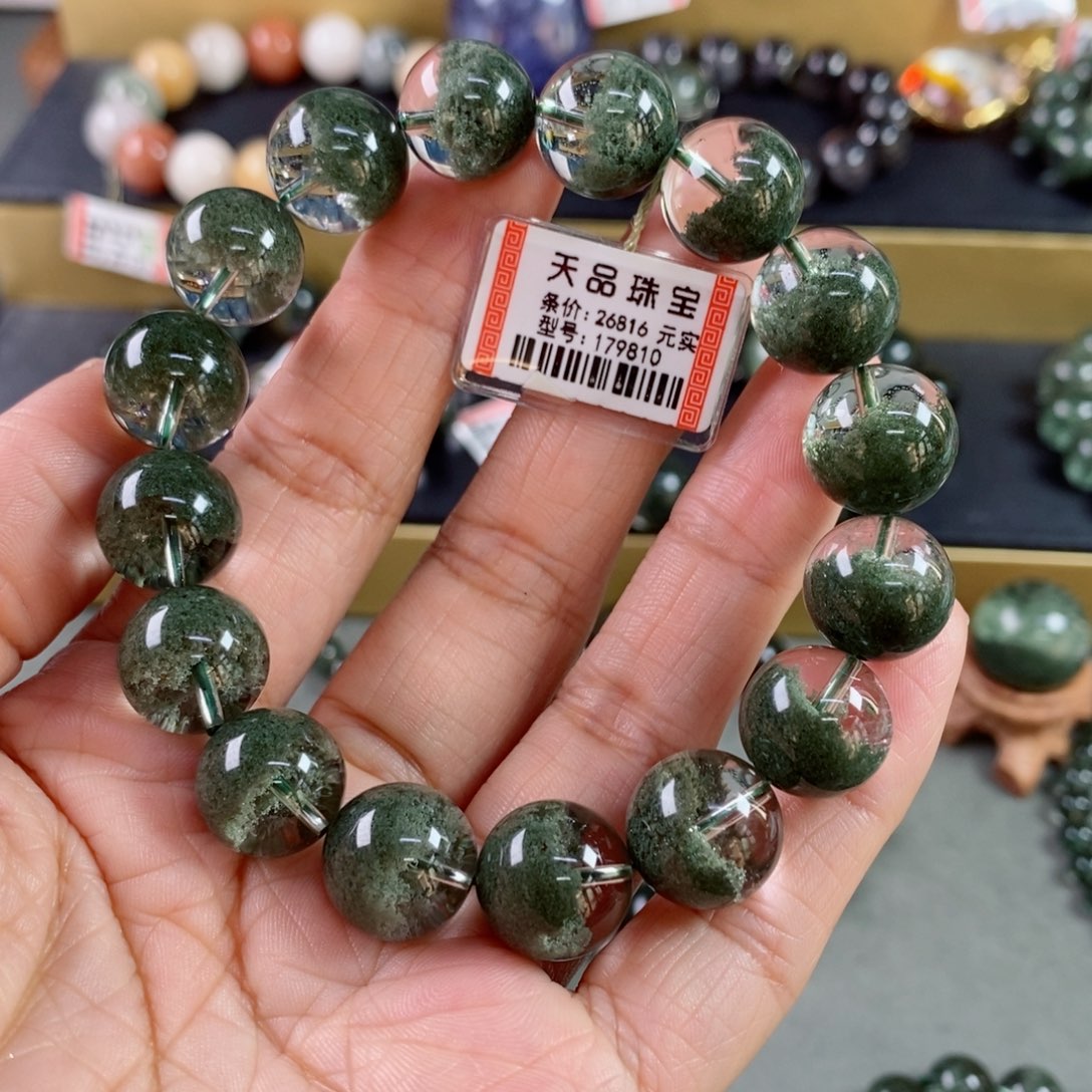 水晶手链未镶嵌绿幽灵手链179810