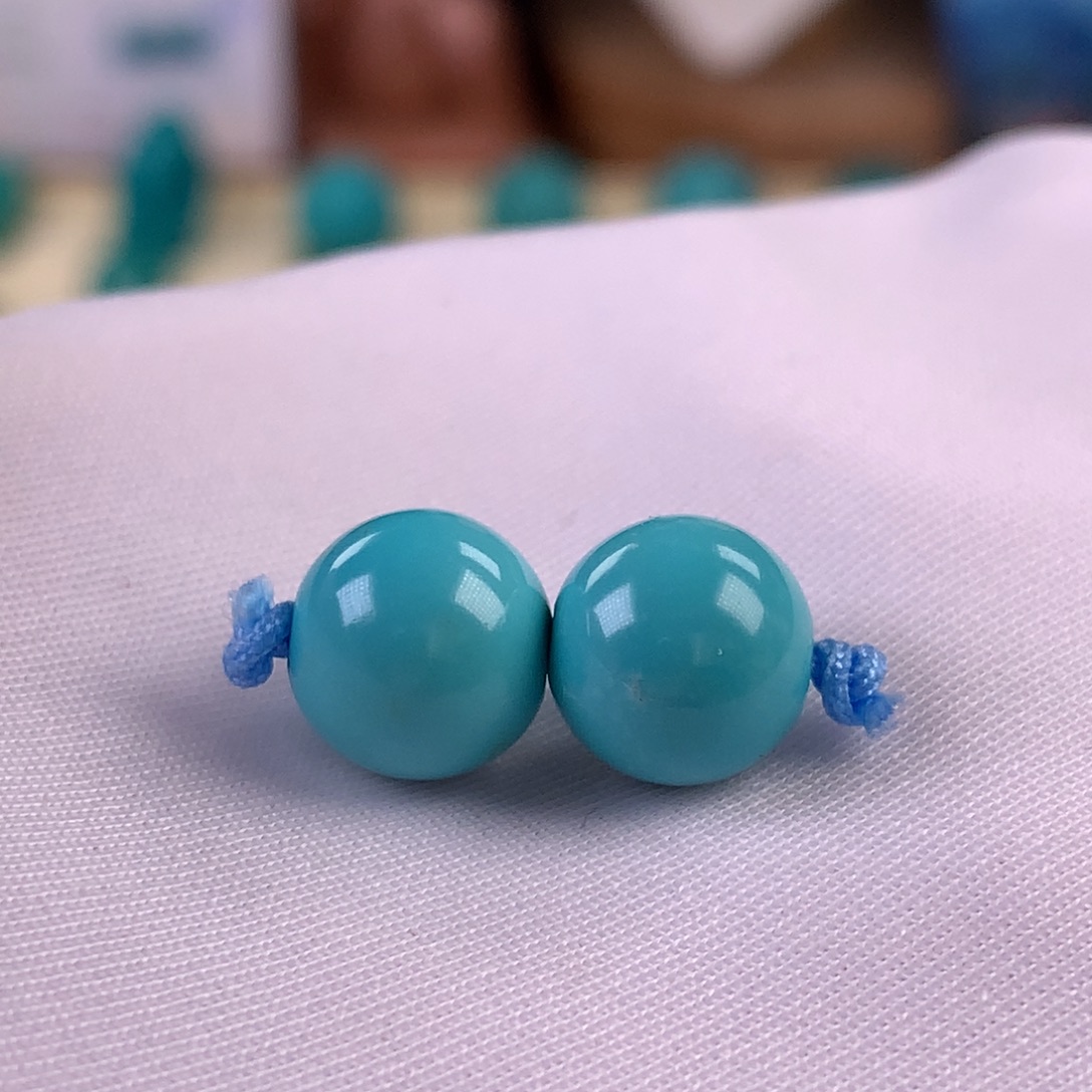 绿松石未镶嵌珠宝奇石9.4mm