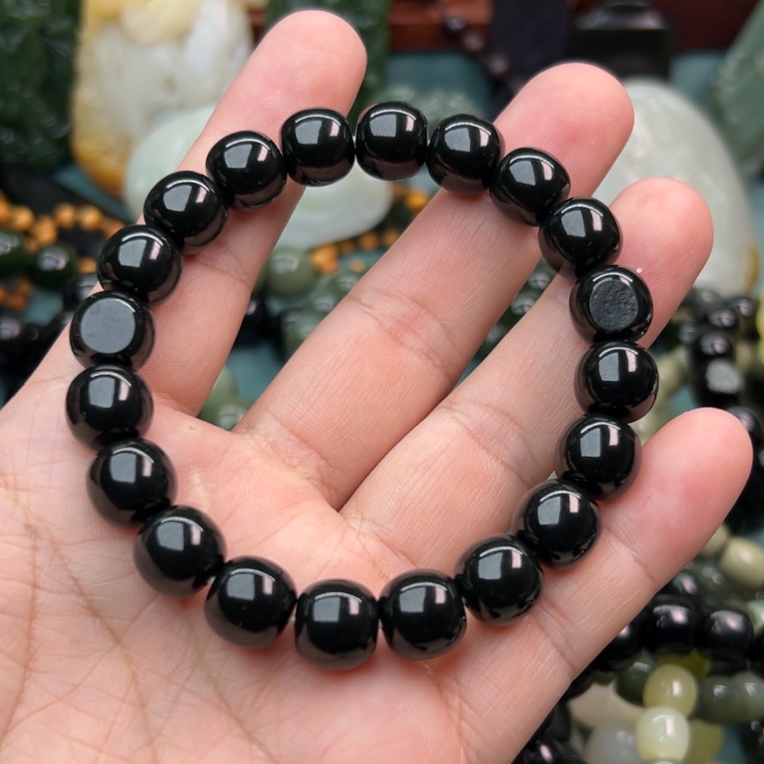 和田玉手链未镶嵌风***@