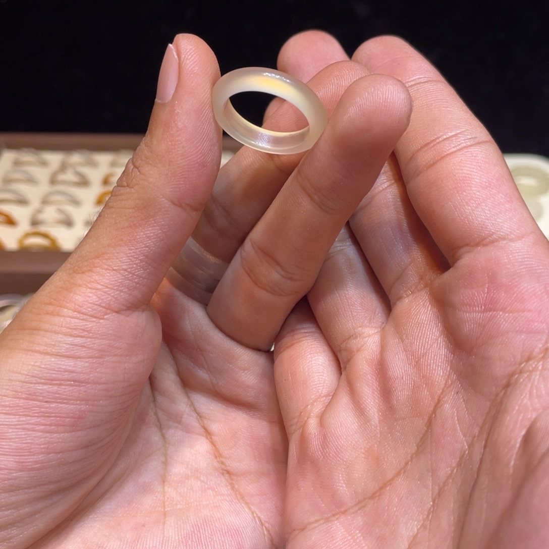 玛瑙/玉髓未镶嵌戒指33号港15