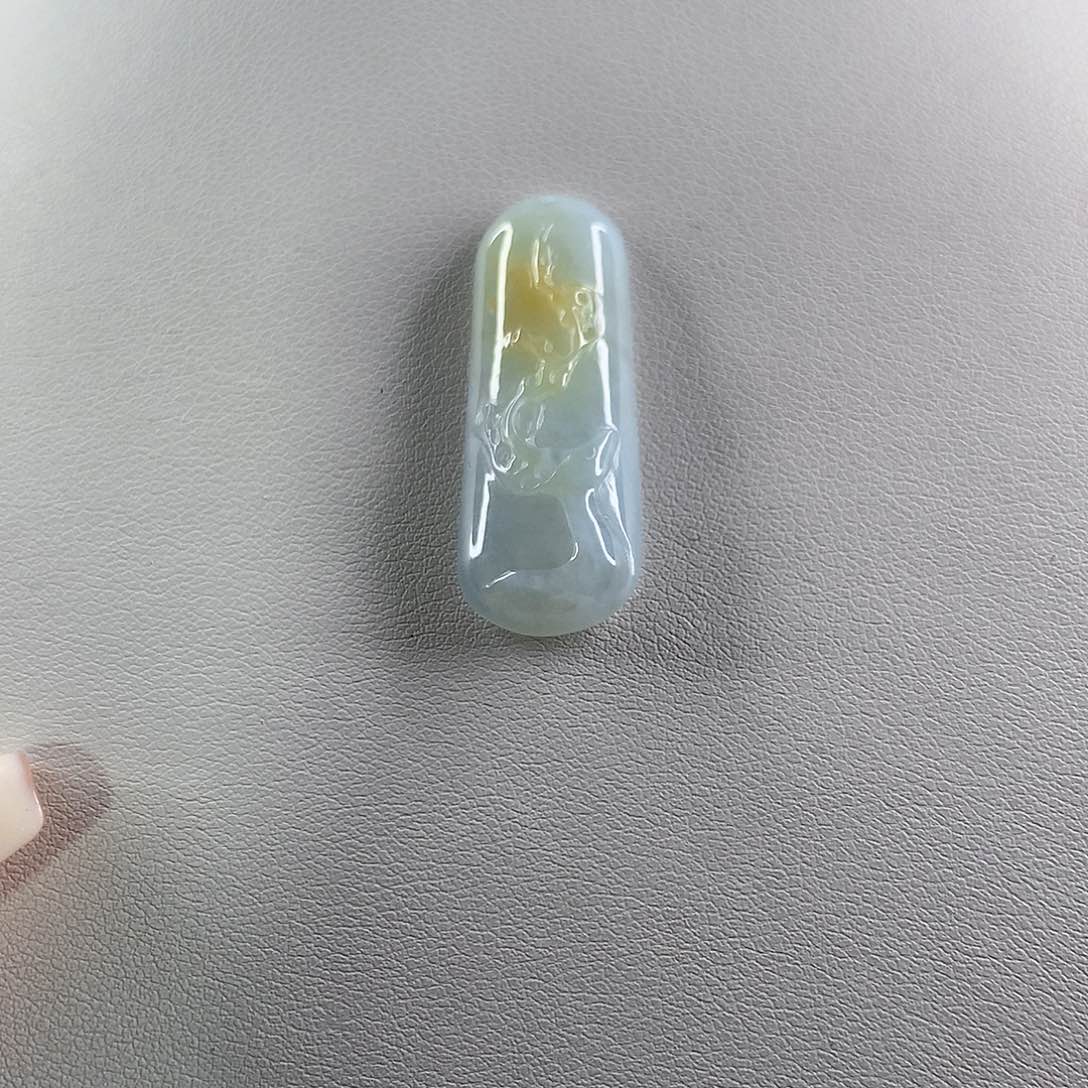 翡翠未镶嵌颈饰缅甸天然A货翡翠 小鹿