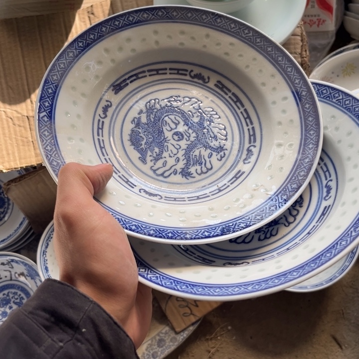 陶碗景德镇高温细白瓷餐具