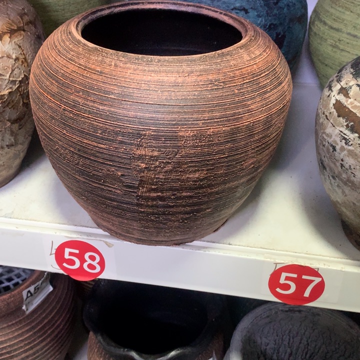 【闪购商品】红陶粗糙盆哦默认打孔高18口15