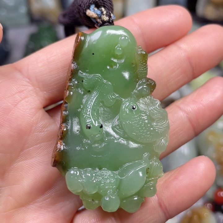 和田玉未镶嵌挂件