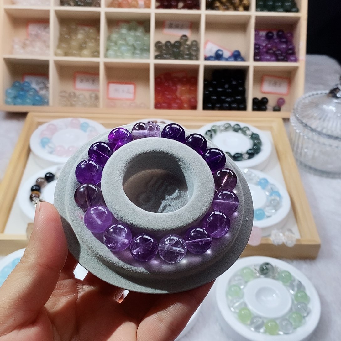 水晶手串未镶嵌天然水晶
