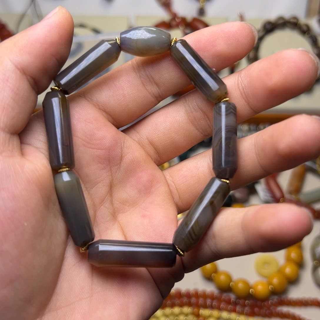 玛瑙/玉髓手链未镶嵌