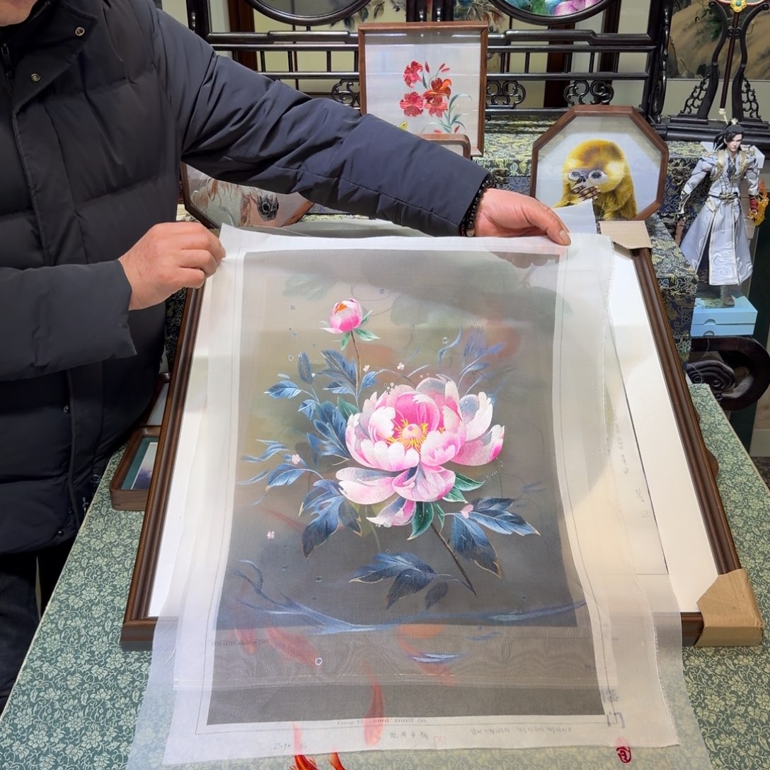 刺绣手工苏绣工艺单面绣片