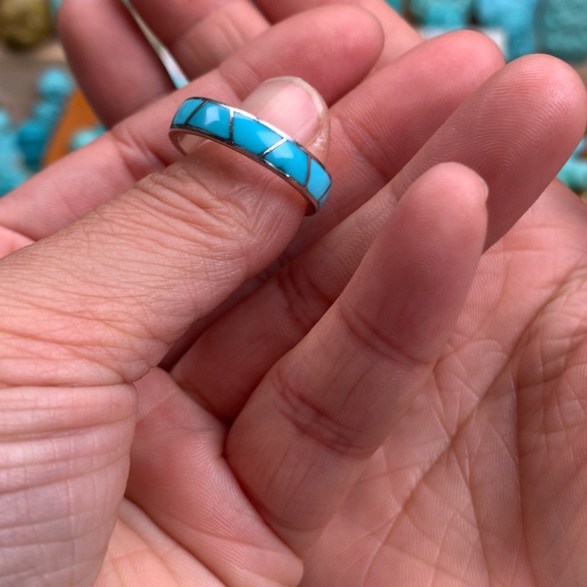 【闪购商品】绿松石佩饰银S925镶嵌摆***牛