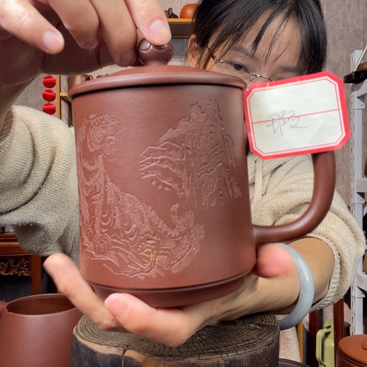 茶杯紫砂原矿紫砂杯