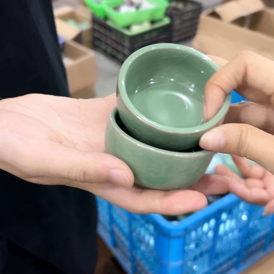 龙泉云间青瓷小米茶器