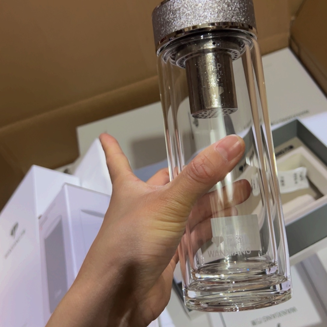 万象TV27白双层玻璃杯360➕被套➕9913