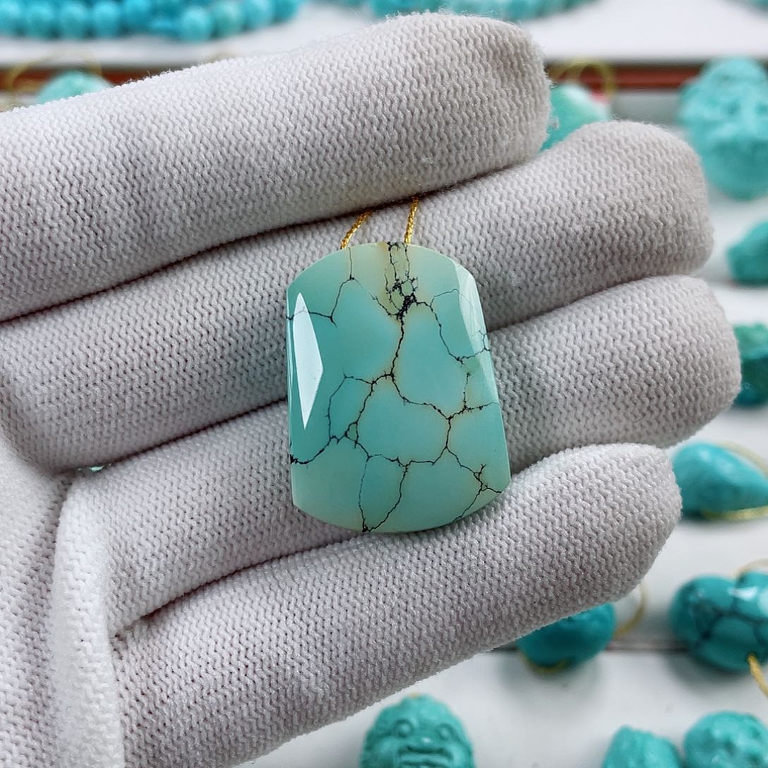 绿松石车挂未镶嵌