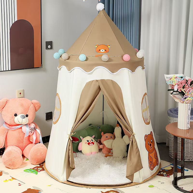 蒙古包室内帐篷宝宝游戏屋女孩公主城堡睡觉包玩具小房子生日礼物