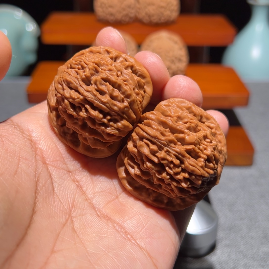 文玩核桃把件42四座楼