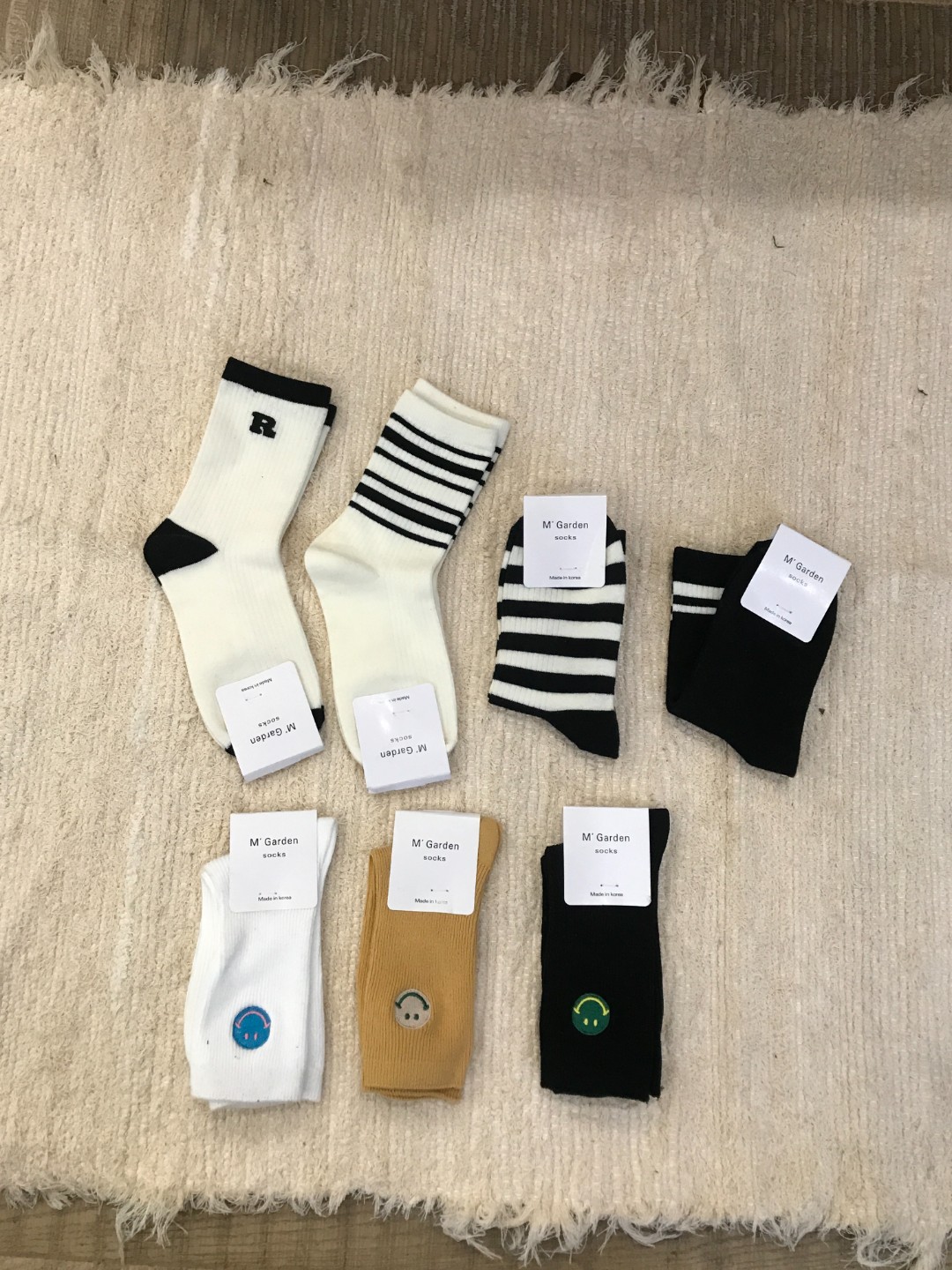 【小爱家】秋冬韩系好穿百搭袜4双集锦随机配