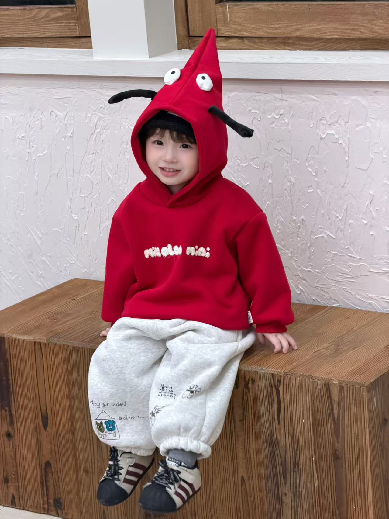 冬季新款加绒加厚套装