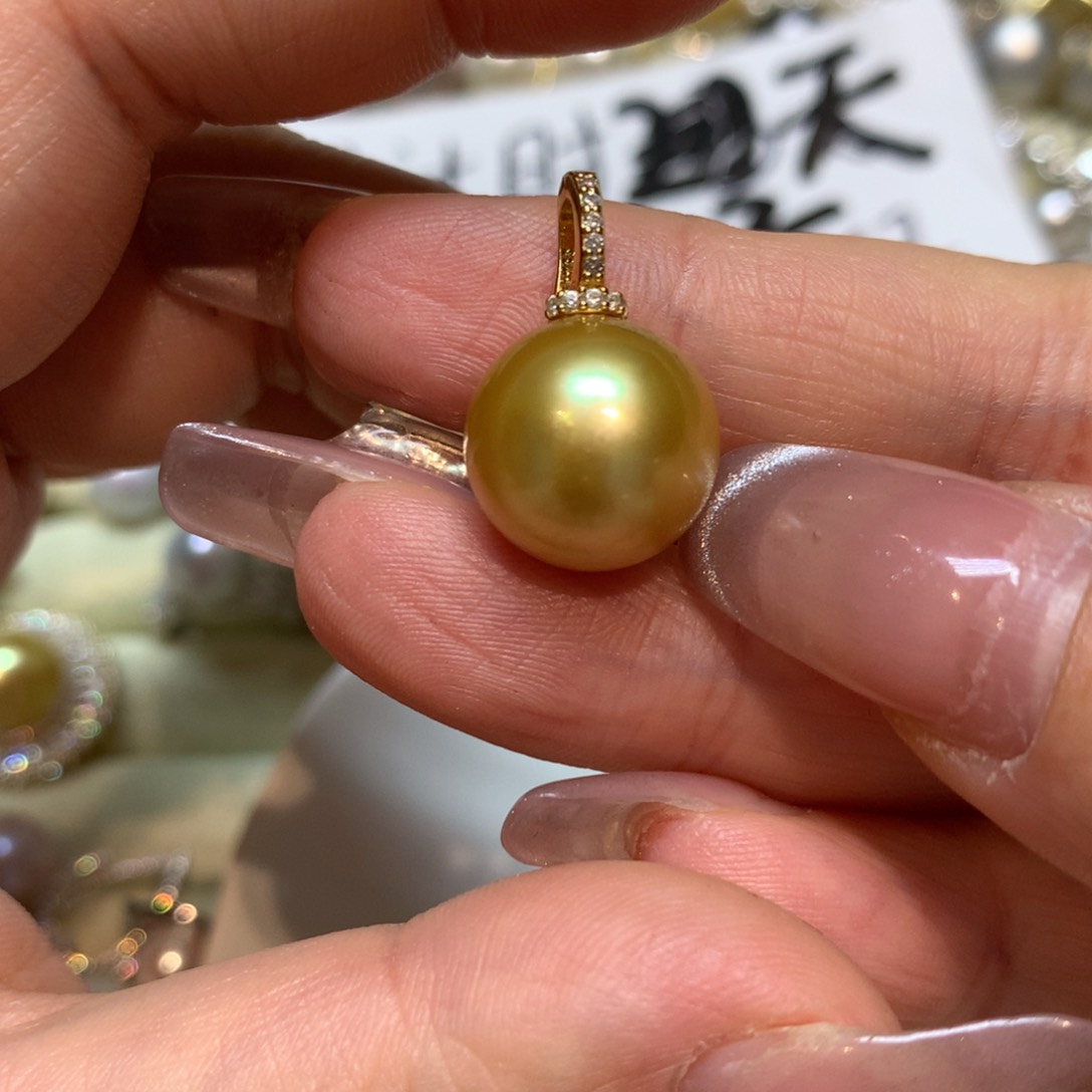 海水珍珠颈饰银S925镶嵌