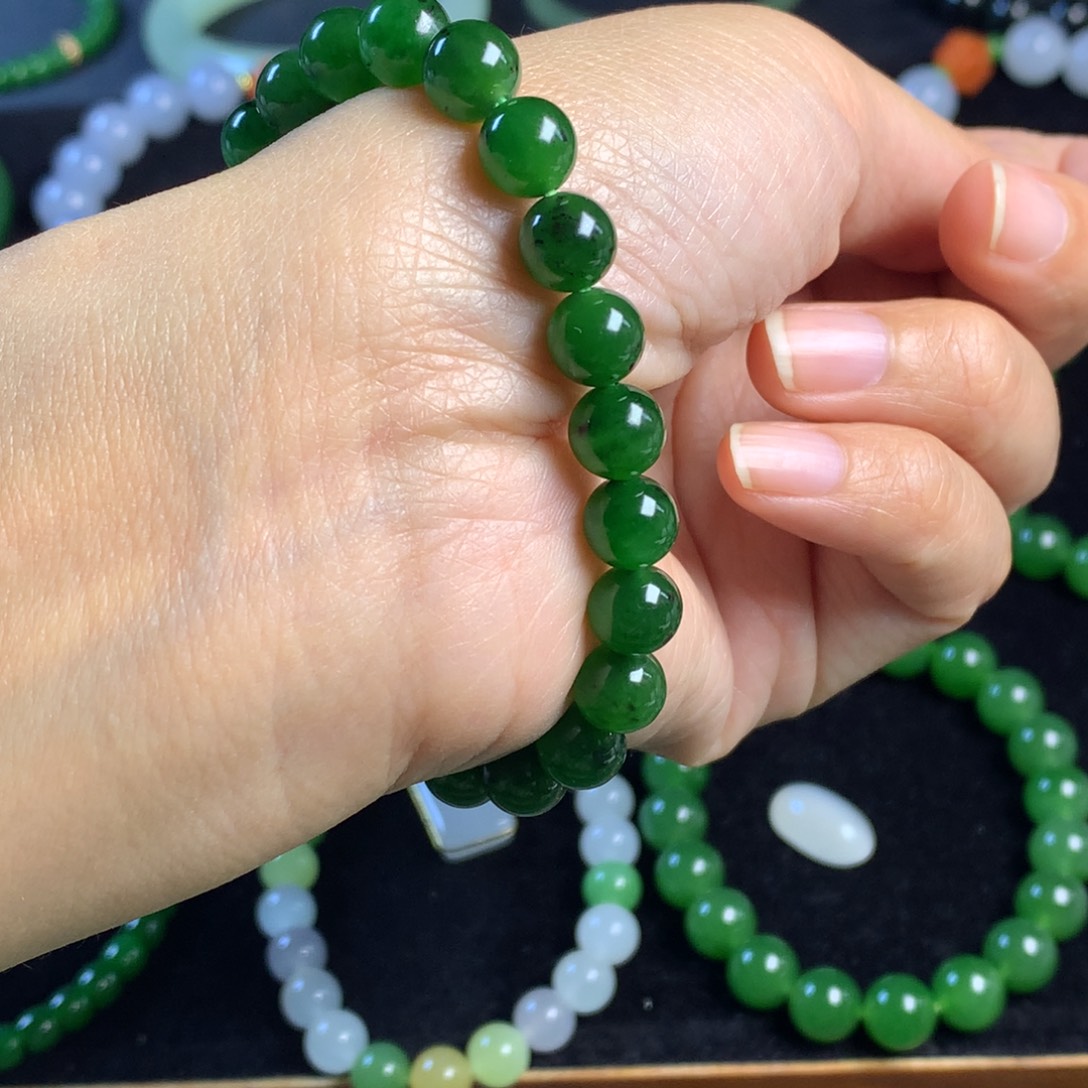 和田玉未镶嵌手链