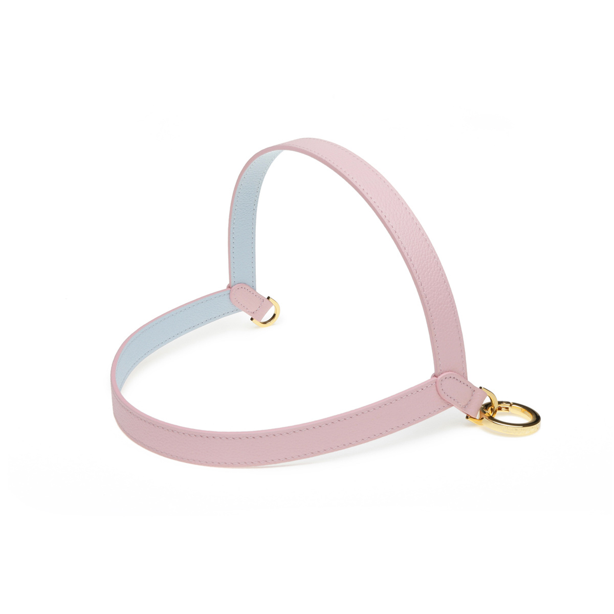 Bobobby彩色皮革双面使用柔软不夹毛背带猫狗狗狗胸背带