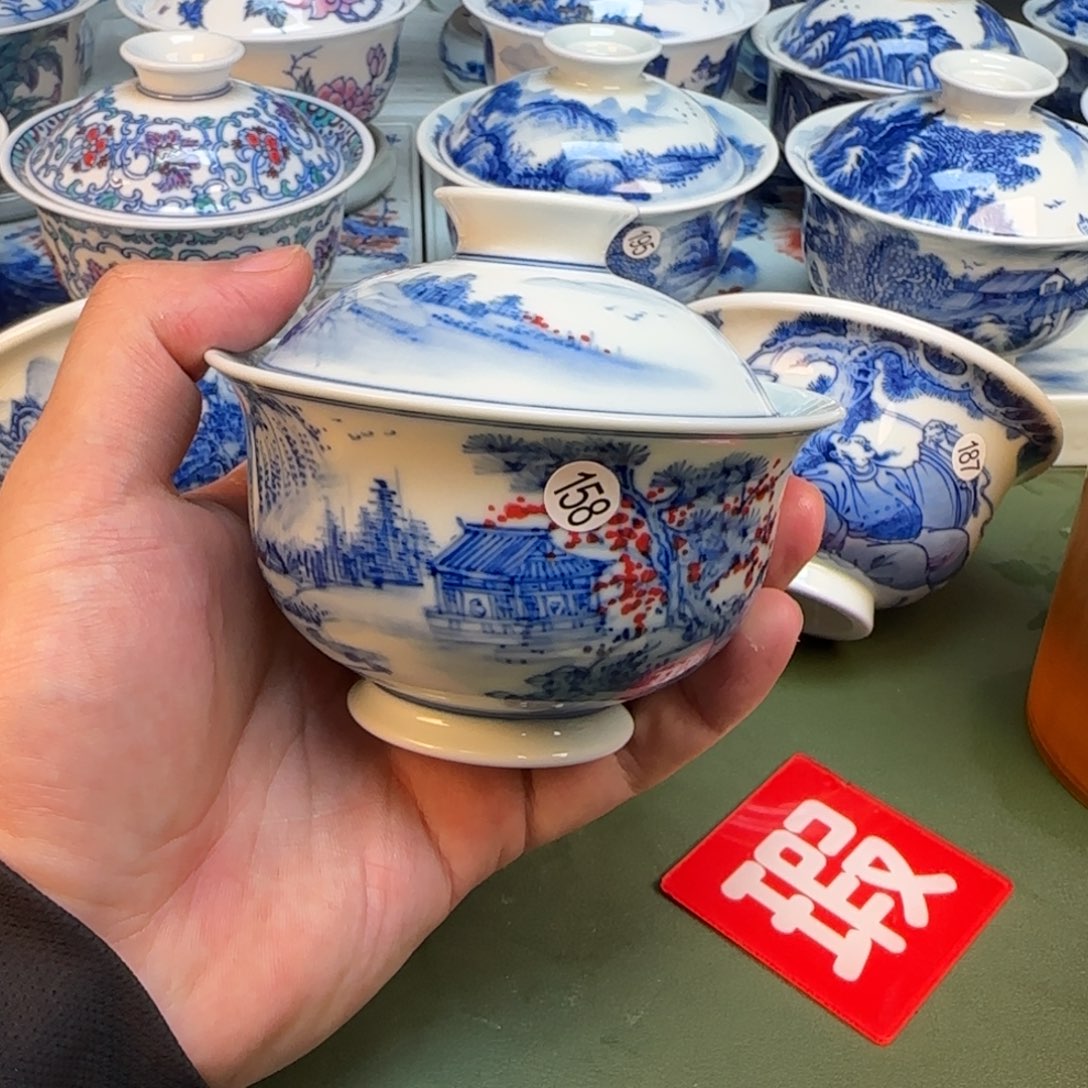 彦祖纯手工手绘茶具158