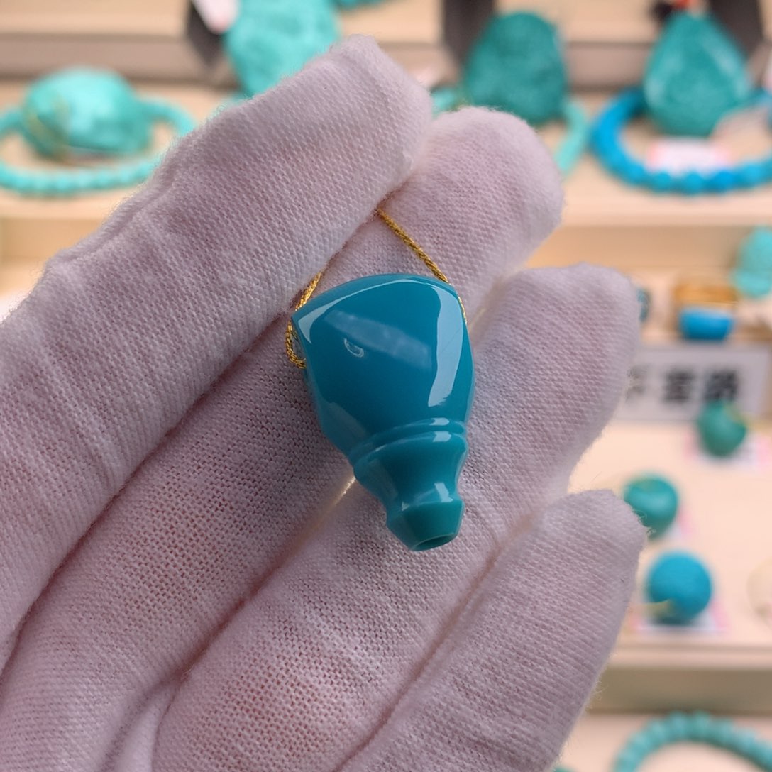 绿松石珠宝奇石未镶嵌14.6