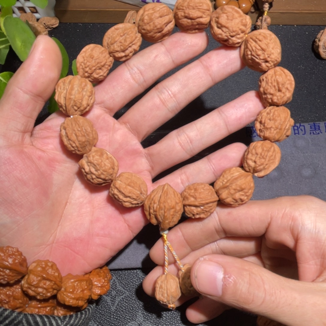 ****～文玩核桃手串嵩山蛤蟆头无削尖无泡药