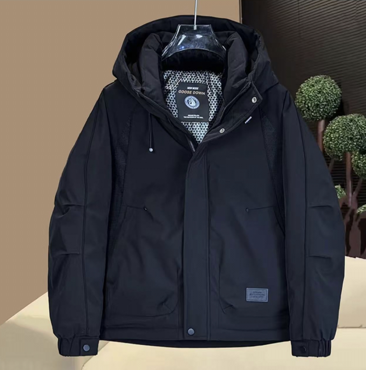 GT【岁暮天寒】2025冬季新款连帽抗皱时尚简约百搭加厚户外防寒外套