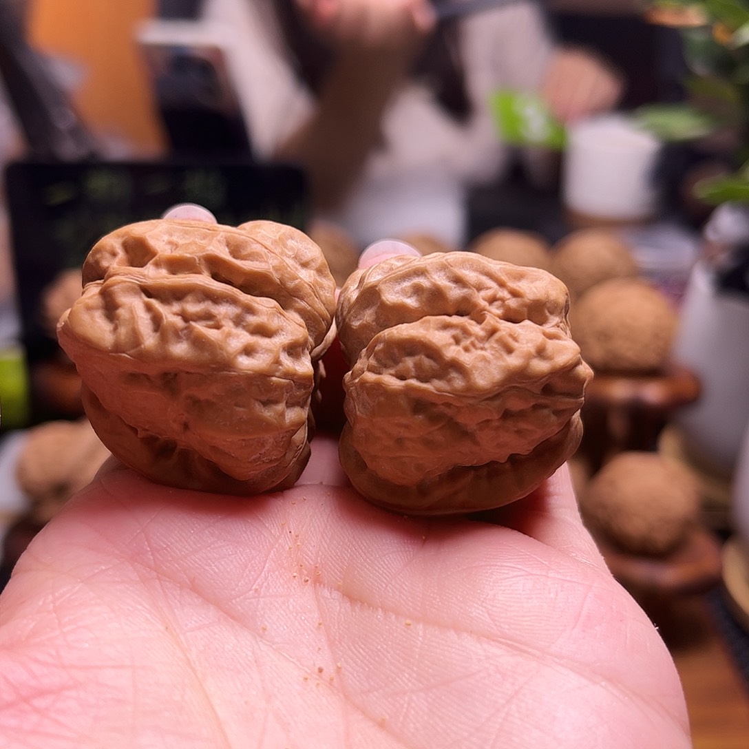 文玩核桃把件35尺白茬蛤蟆3