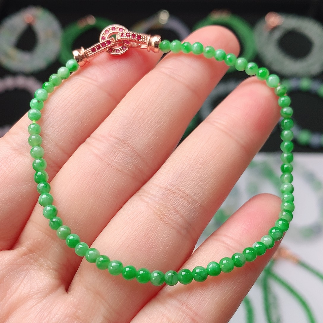 翡翠未镶嵌手链翡翠