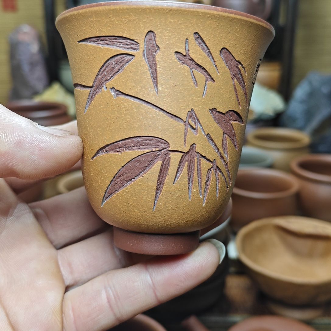 紫砂茶杯紫砂主人杯子