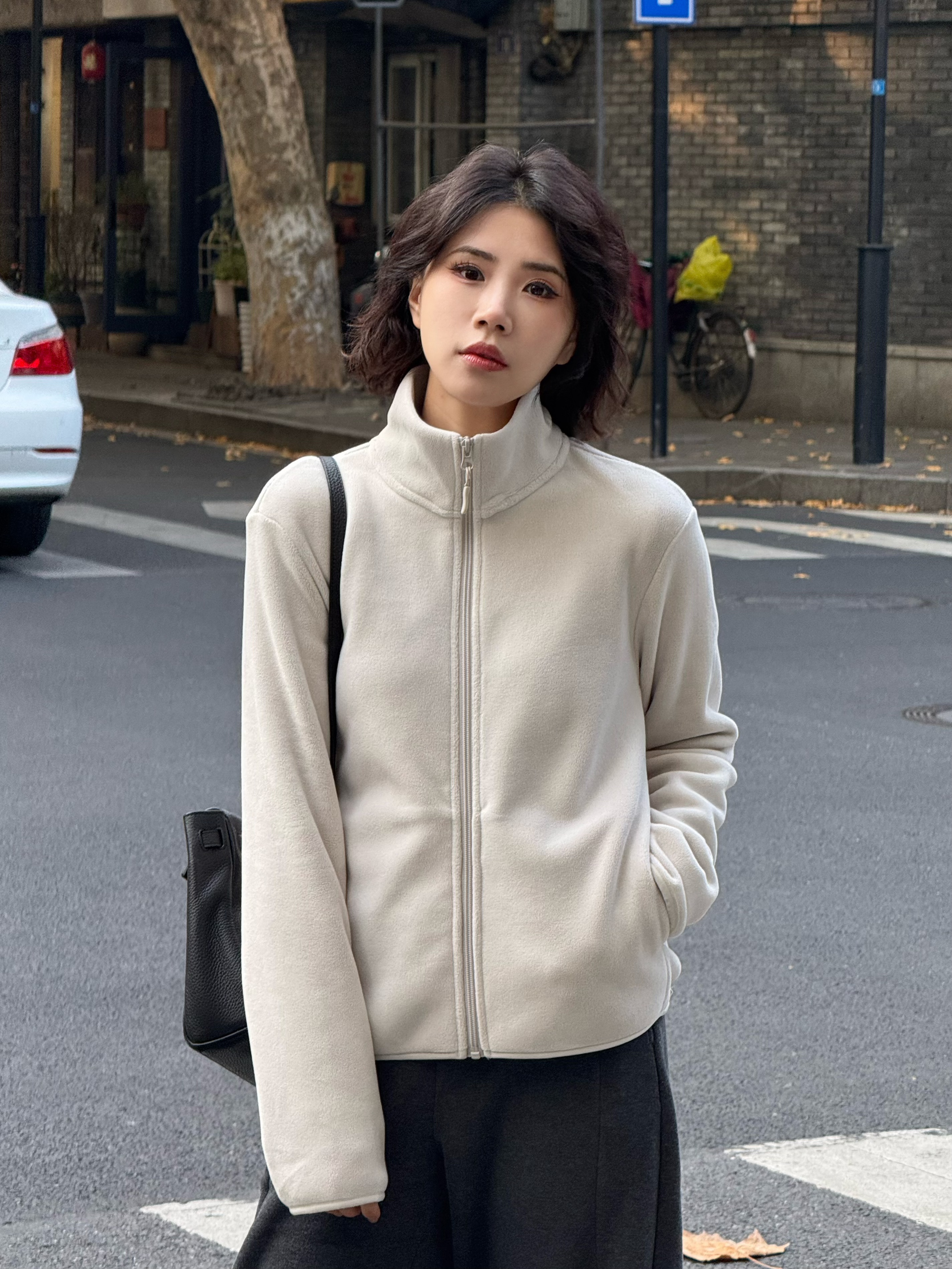 【彩虹卫衣】冬季新款纯色简约德绒休闲卫衣显瘦百搭外套