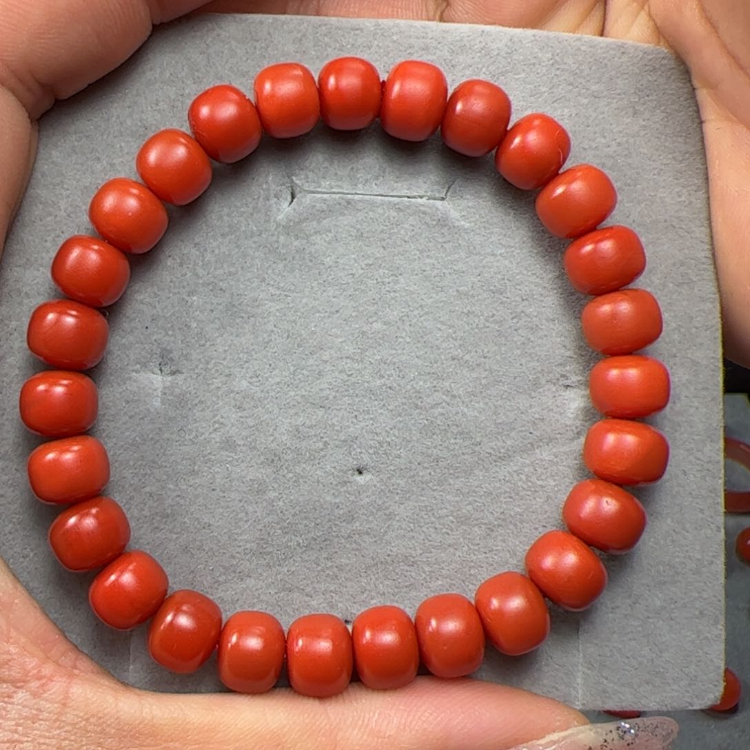 南红玛瑙手串未镶嵌