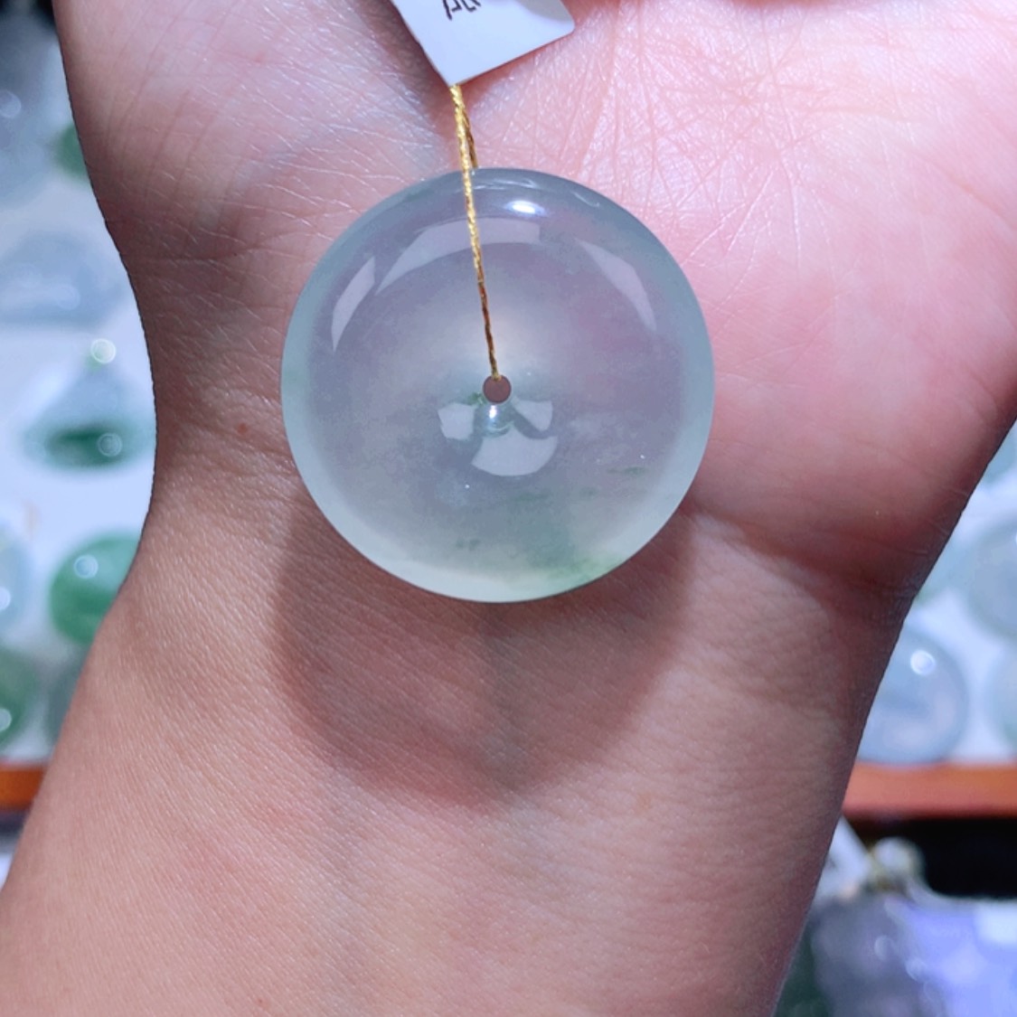 【闪购商品】翡翠颈饰未镶嵌平安扣