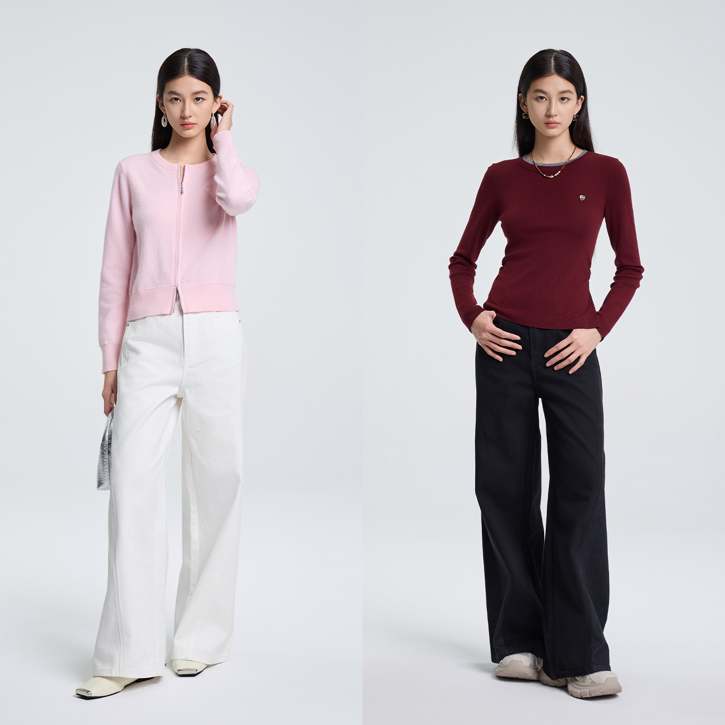2026春ETC新款春休闲时尚牛仔裤女1B297