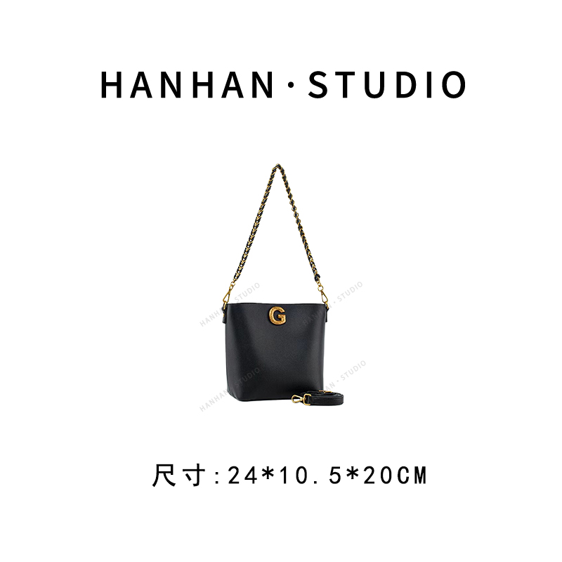 【尚恩CC】QYX-81775-黑色 轻奢时尚气质百搭单肩腋下女包