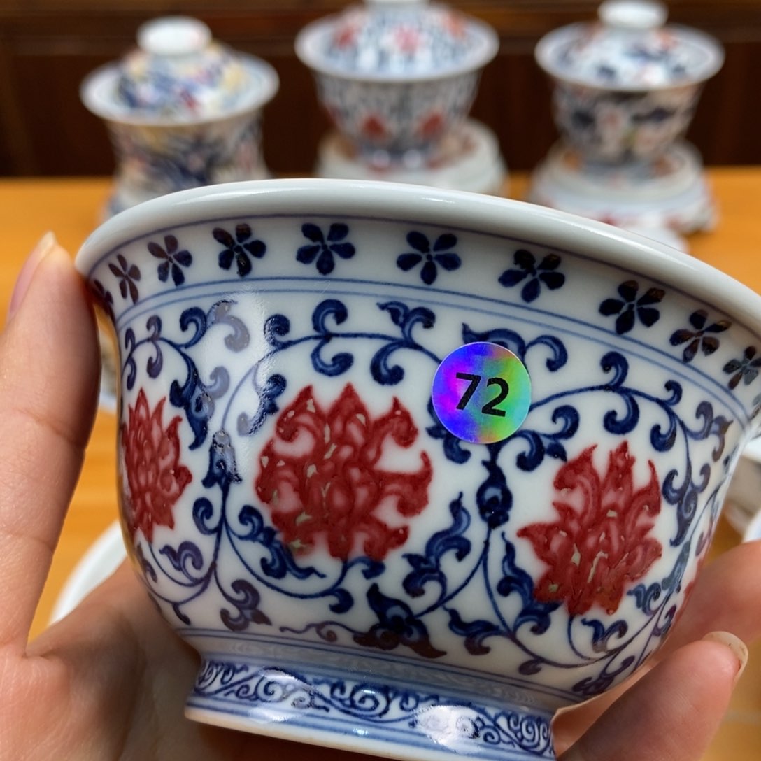 手绘现代茶具非古董