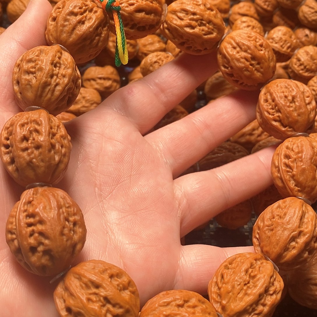 文玩核桃手串粗筋大枣