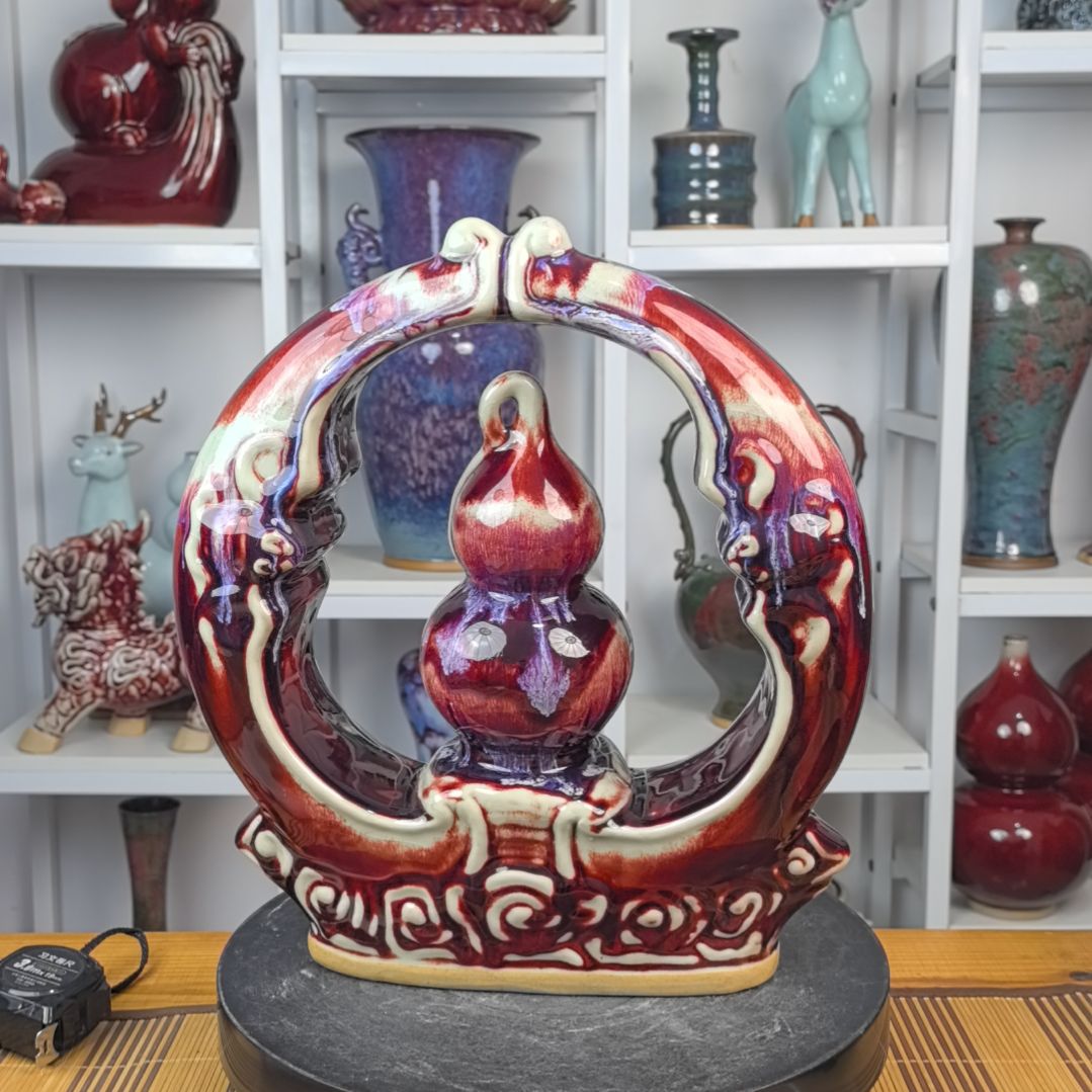 摆件钧瓷摆件神后镇钧瓷