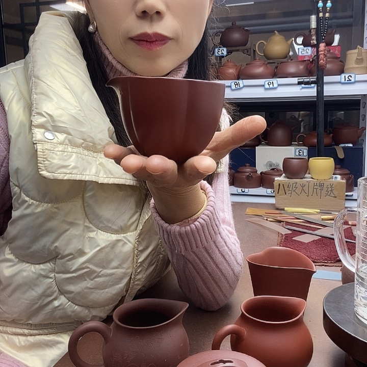 今***朝陶公倒杯170cc原矿朱泥